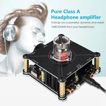 

12AU7 Tube Multi-Mix Class A HiFi Mini Headphone Amplifier Stereo Pre-Amp Board DC24V for 3.5mm 6.35mm RCA Output