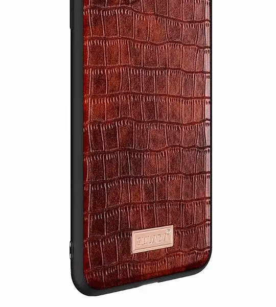 SULADA Роскошный тонкий крокодиловый узор кожа задняя крышка чехол для iPhone 11 pro 11 Pro Max - Цвет: brown
