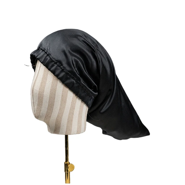 Cofano Notte In Seta Di Gelso - Berretto Per Capelli, Anti-Rottura, Regolabile, Per Donne Con Ricci