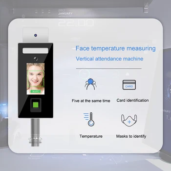 

Thermal Camera Face Recognition Body Temperature Detect Monitoring Camera Voice Alarm Facial Access Control Time Attendance