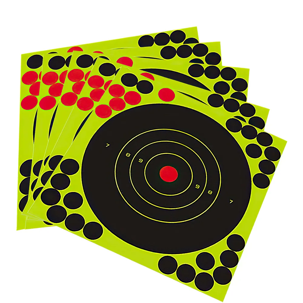 Shoot Target Stickers Flower Reactivity Splatter 20pcs Adhesive Colorful 8inch