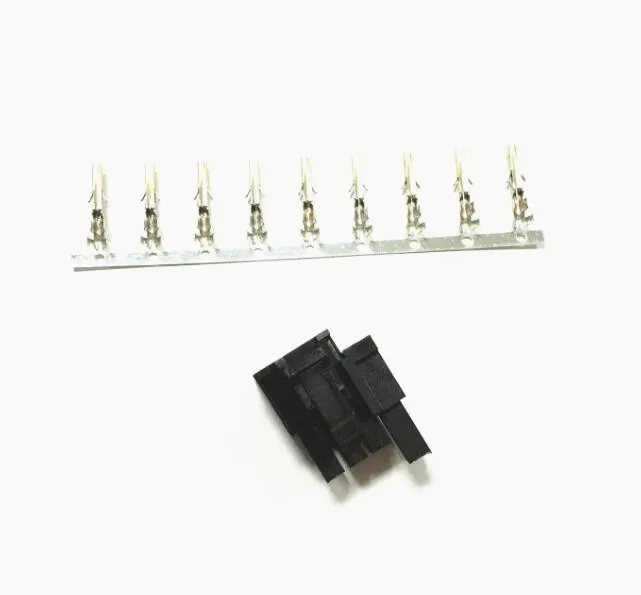 Macho para Placa Gráfica Atx Gpu Pcie Power Connector Plástico Shell com Terminal de Ouro Pin 100 Pcs Novo 4.2 mm Preto Mais 2pin 8p 8pin - Imagem 3
