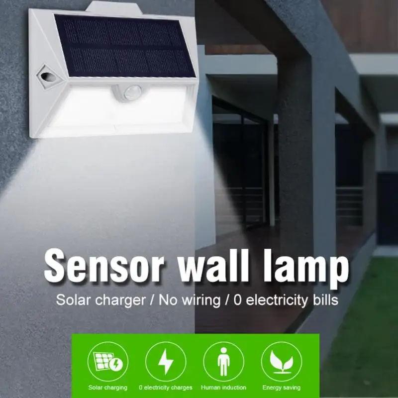 Светодиодный настенный светильник на солнечной батарее многофункциональный
