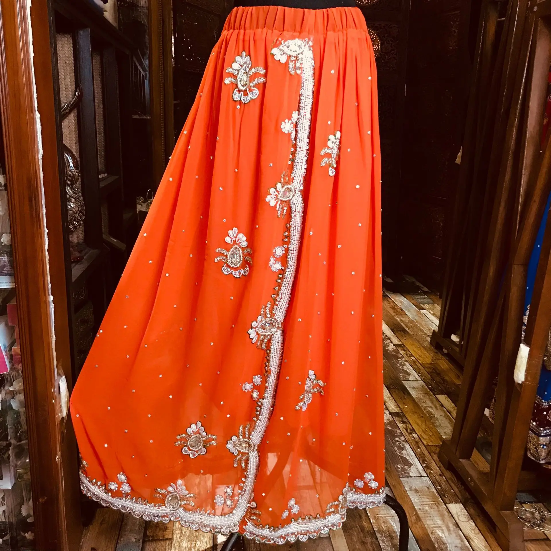 Сари африканские платья для женщин в Индии вышитый бисером вышивка сари юбка индийское платье сари пакистан бесплатно шальвар