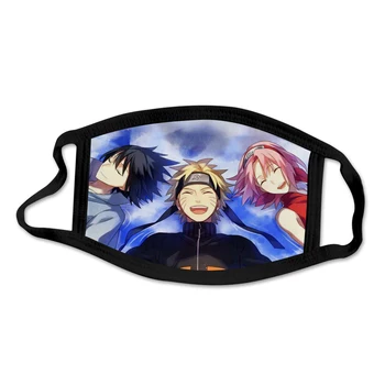 

Naruto Mask Hot Fashion Hip Hop Harajuku Cosplay 3D Print Washable Naruto Reusable Half Face New 2020 Mask