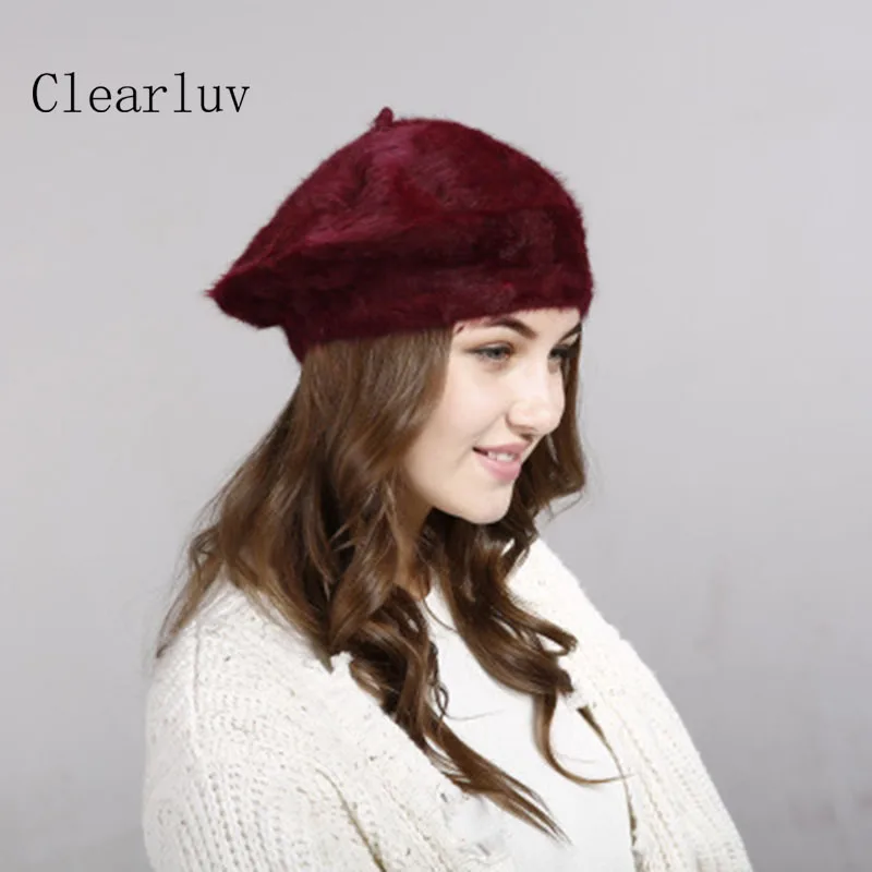 

Lady Spring Winter Berets Hat Painter Style Hat Women Wool Vintage Berets Solid Color Hats Warm High Quality Female Bonnet Hats