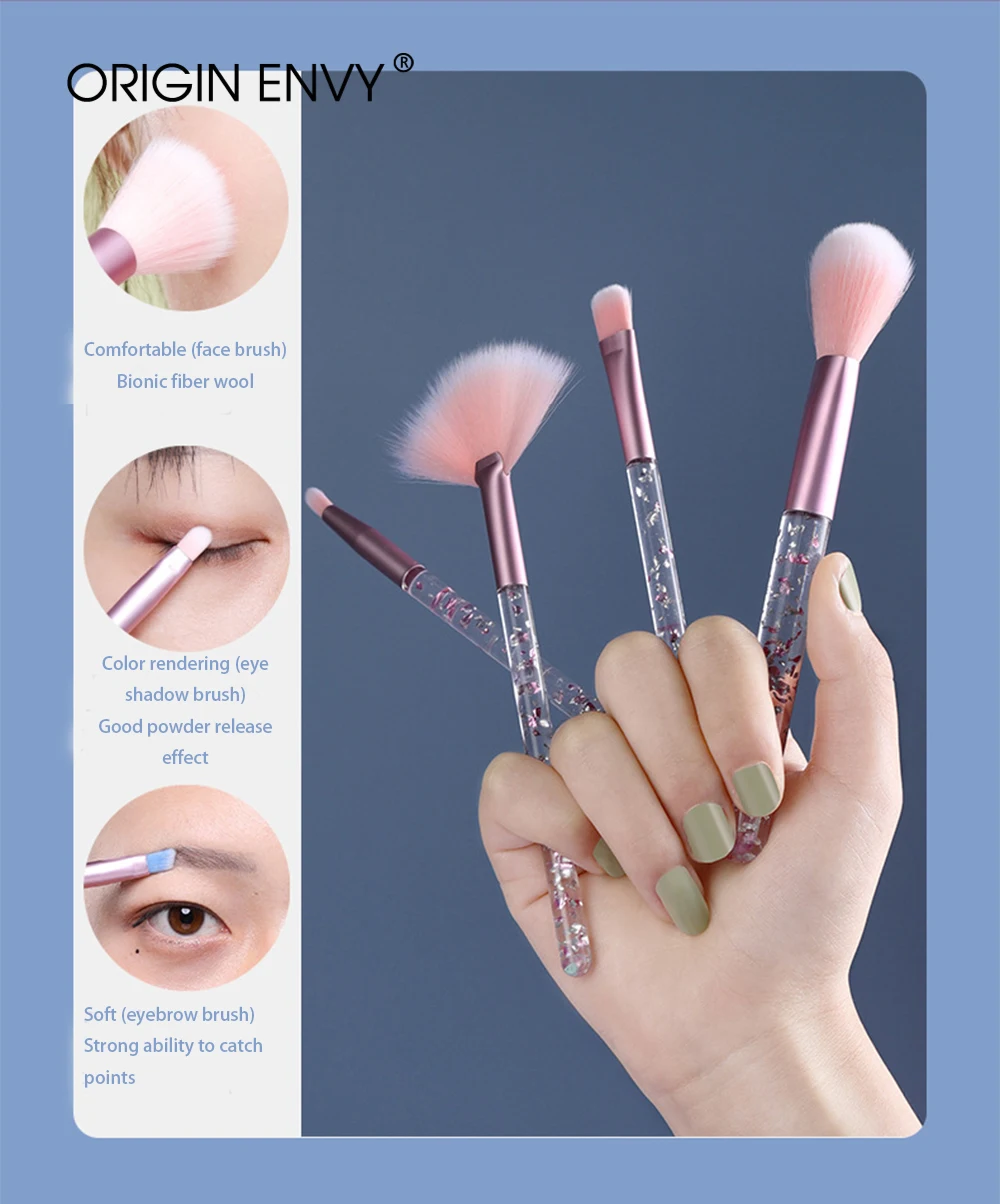 ORIGIN ENVY 7Pcs Fashion Gorgeous Makeup Sets Eyeshadow Brushes Makeup Brushes Makeup Tools Beauty
