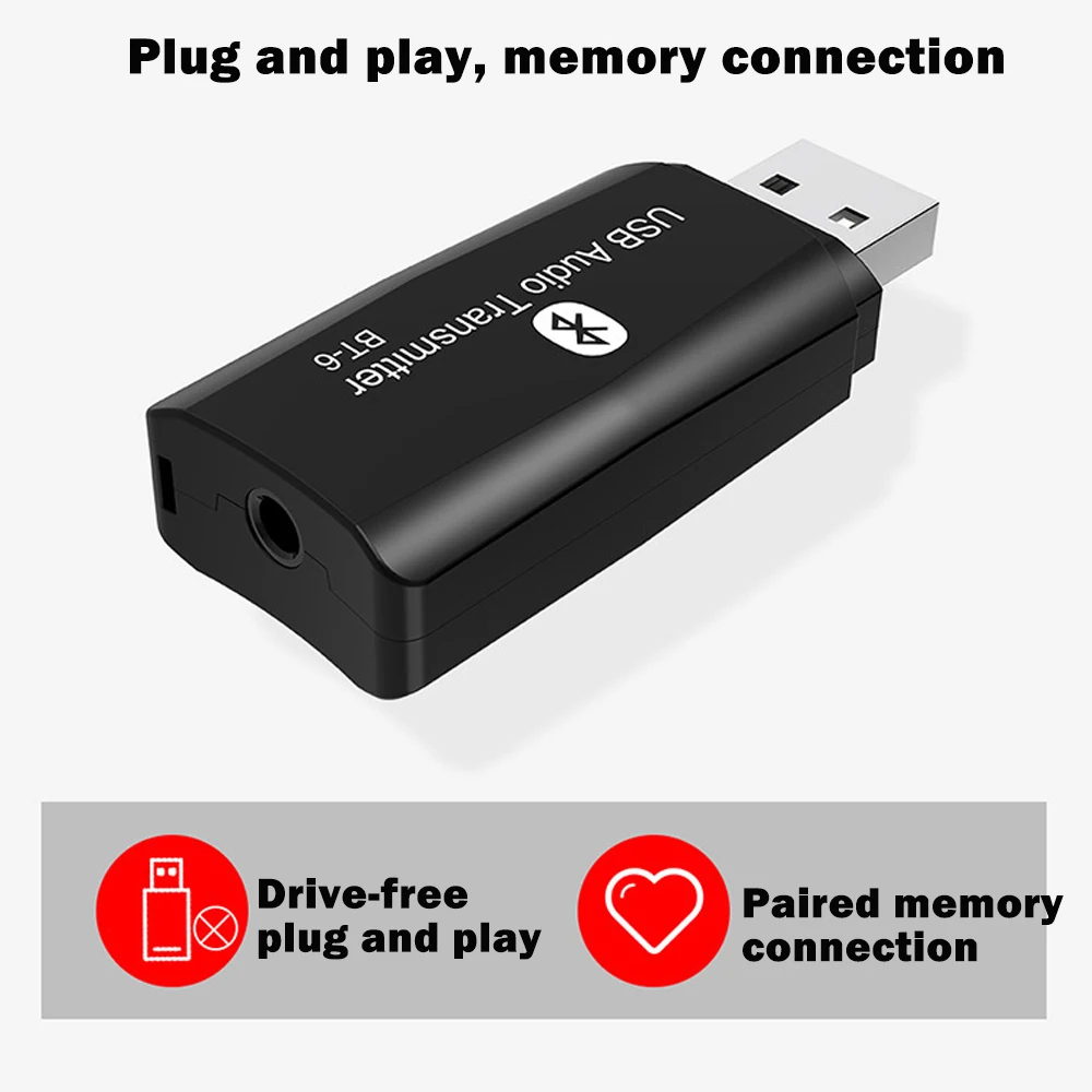 JINSERTA Bluetooth 5,0 приемник 2-в-1 аудио передатчик 3,5 мм Jack AUX музыкальный приемник для ТВ планшетный ПК автомобильный комплект Беспроводной адаптер