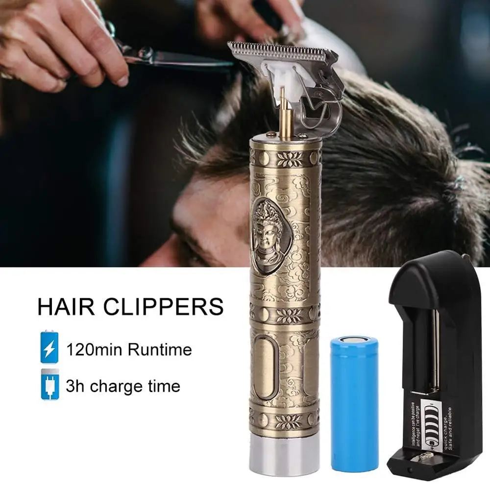 Профессиональная машинка для стрижки волос триммер бороды Беспроводная