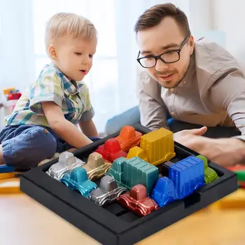 

Plastic IQ Car Puzzle Toy Set Traffic Rushhour Children Kid Educational Game Early Education Intelligence Development Toys