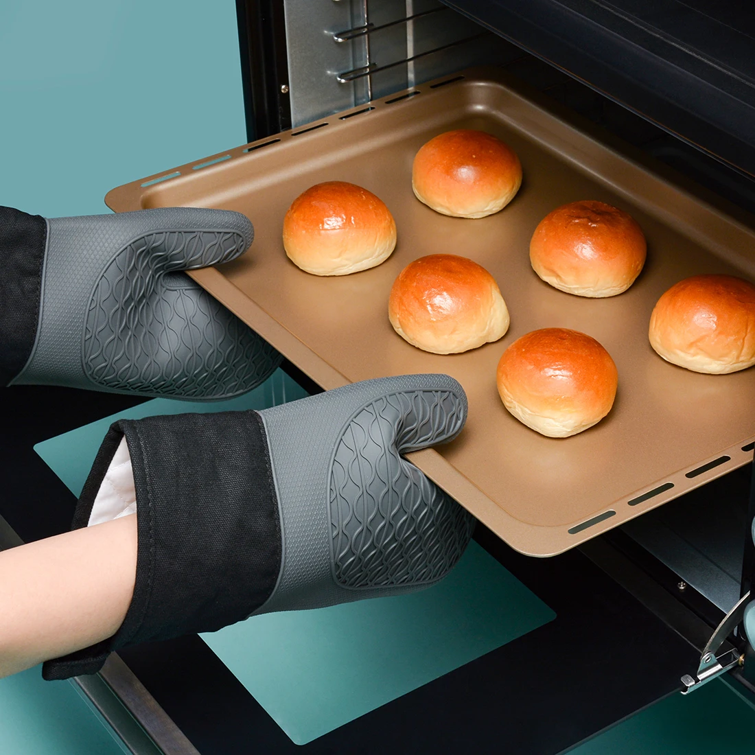 Профессиональные кухонные прихватки для духовки Термостойкие и морозостойкие Силиконовые Прихватки для духовки прихватки и перчатки для выпечки