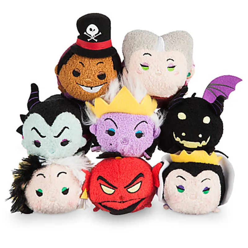 Мягкие плюшевые игрушки DISNEY TSUM серия злодеи доктор фаллойер леди тремаин мягкие