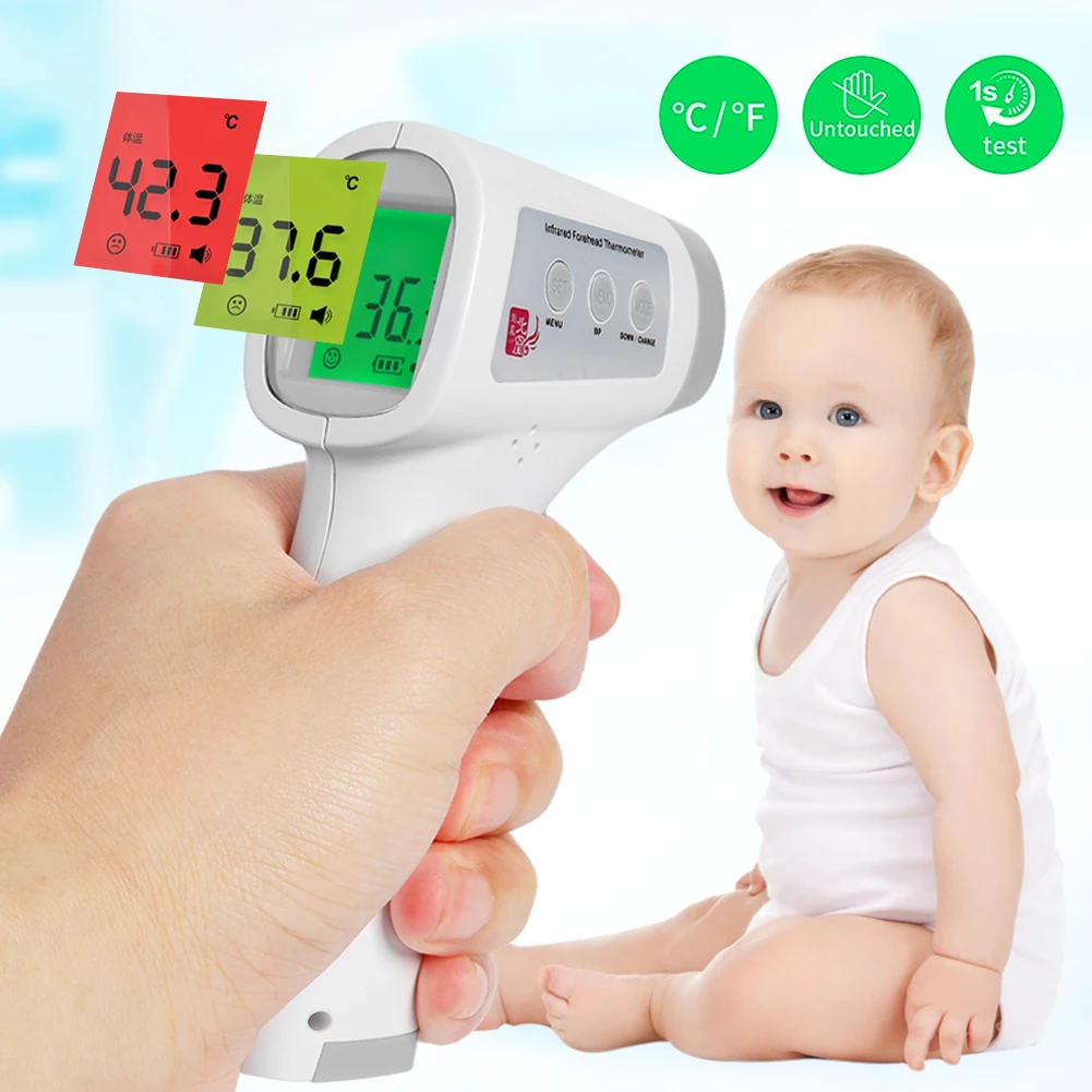 

Infrared Baby Thermometer Digital Adult Forehead Non-contact Infrared Thermometer With LCD Backlight Termometro Infravermelh