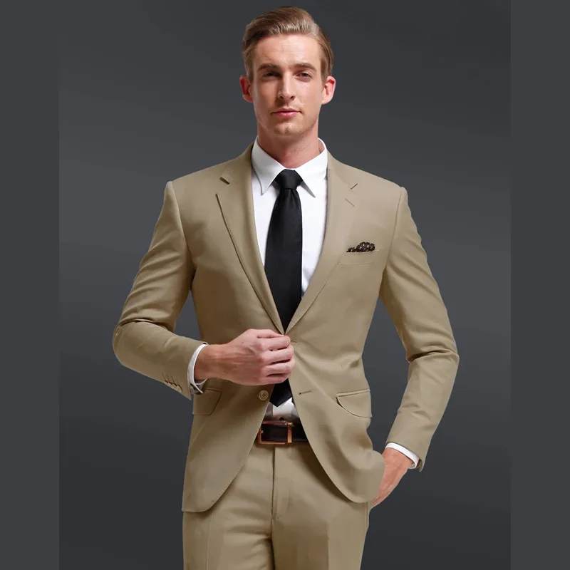 

New Arrival high quality business mens regular fit suits (Jacket+Pants) mens groom slim fit groom suit Formal Business Suit