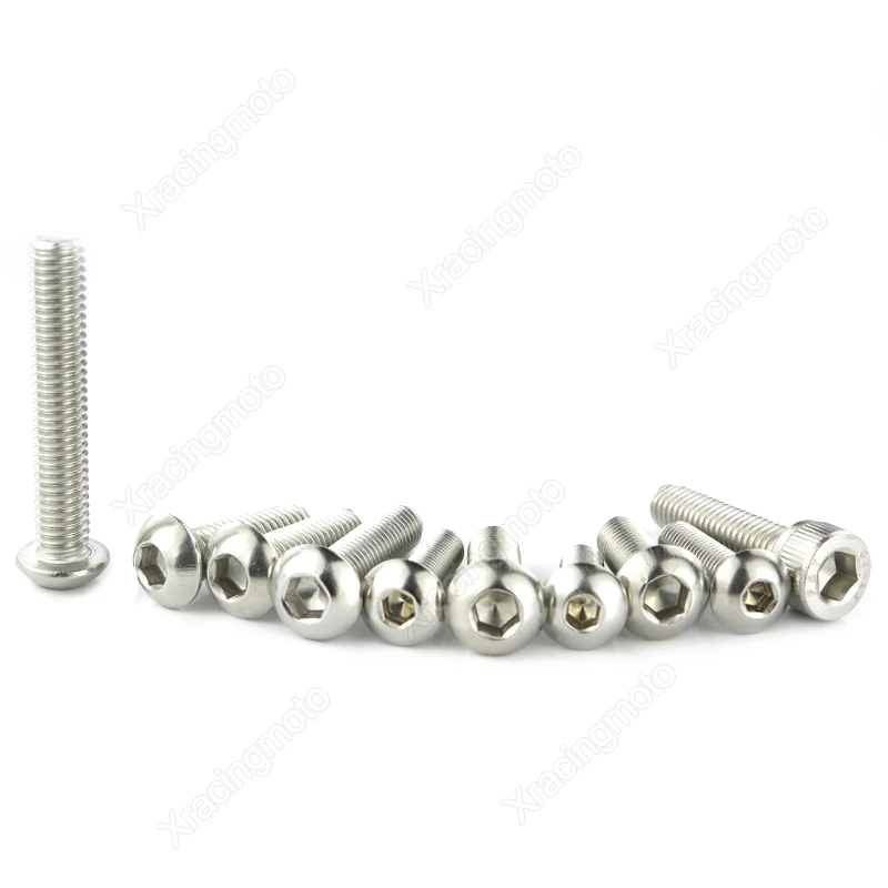 Fit For Yamaha MT07 FZ-07 2014 2015 Complete Fairing Bolts Kit Speed Nuts Fairing Clips Stainless Steel