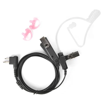 

Air Acoustic Tube Earpiece Earphone with Large PTT Button for Motorola GP88/GP300/GP2000/CP1660 Portable
