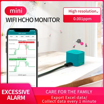 Jaalee JCH2O-U 무선 WiFi HCHO 공기 포름 알데히드 농도 공기 품질 감지기 경보 경고
