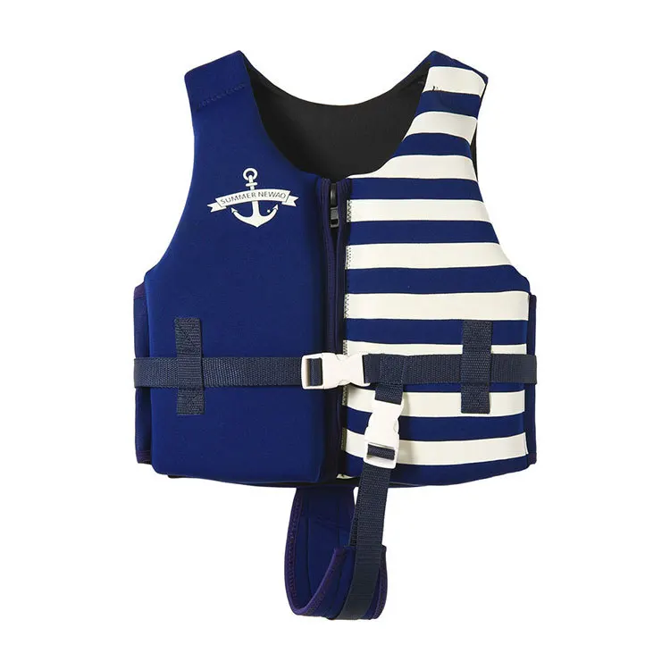 Открытый детский спасательный жилет профессиональная плавучие Одежда для мальчиков плавучий жилет для подводного плавания теплый жилет для плавания - Цвет: dark blue