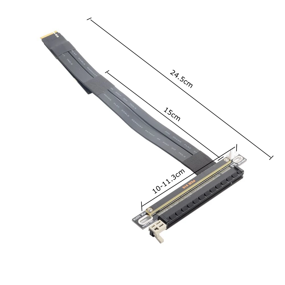 Pci-e 3.0 16x Pcie X16 Extensor para m2 M.2 Nvme M-chave Riser Cartão Extensão Cabo Gen3.0 32gbps com Cabo de Alimentação Sata Cabos de computador e conectores - Imagem 3