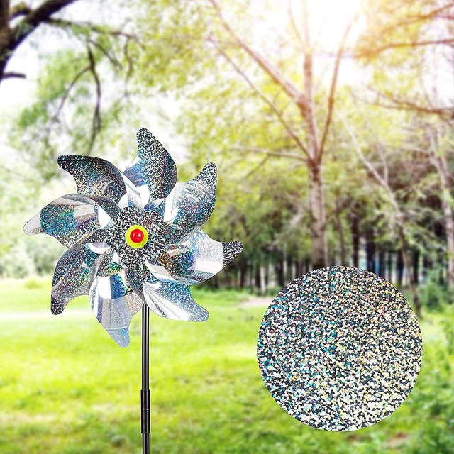 Firdrok Elleni Fényvisszaverő Szélmalom Kerti Gyümölcsös Farm Megijeszti A Madarakat, Könnyen Összeállítható Ud88