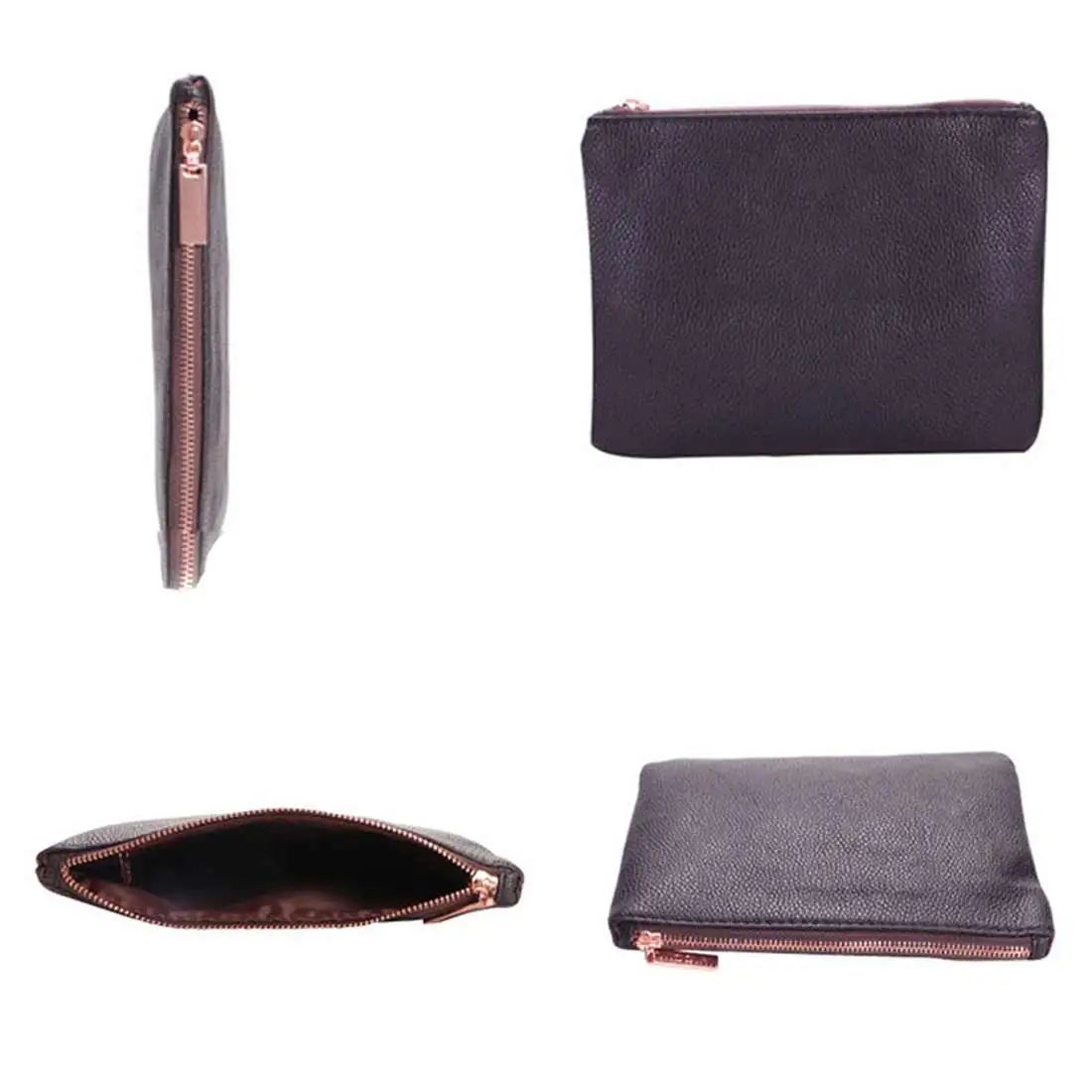 15pcs Makeup Brush Set Make up Brush Set Foundation Eye Face Brushes Zipper Bag Rose Gold Brush Foundation Brush Powder Brush