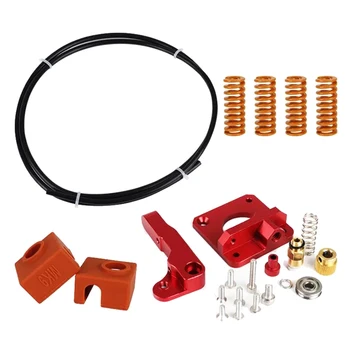 

Upgraded Kit With Metal Extruder / Leveling Spring / PETG Tube / MK10 Silicone Case Kit For Ender-3 3D Printer Accessories