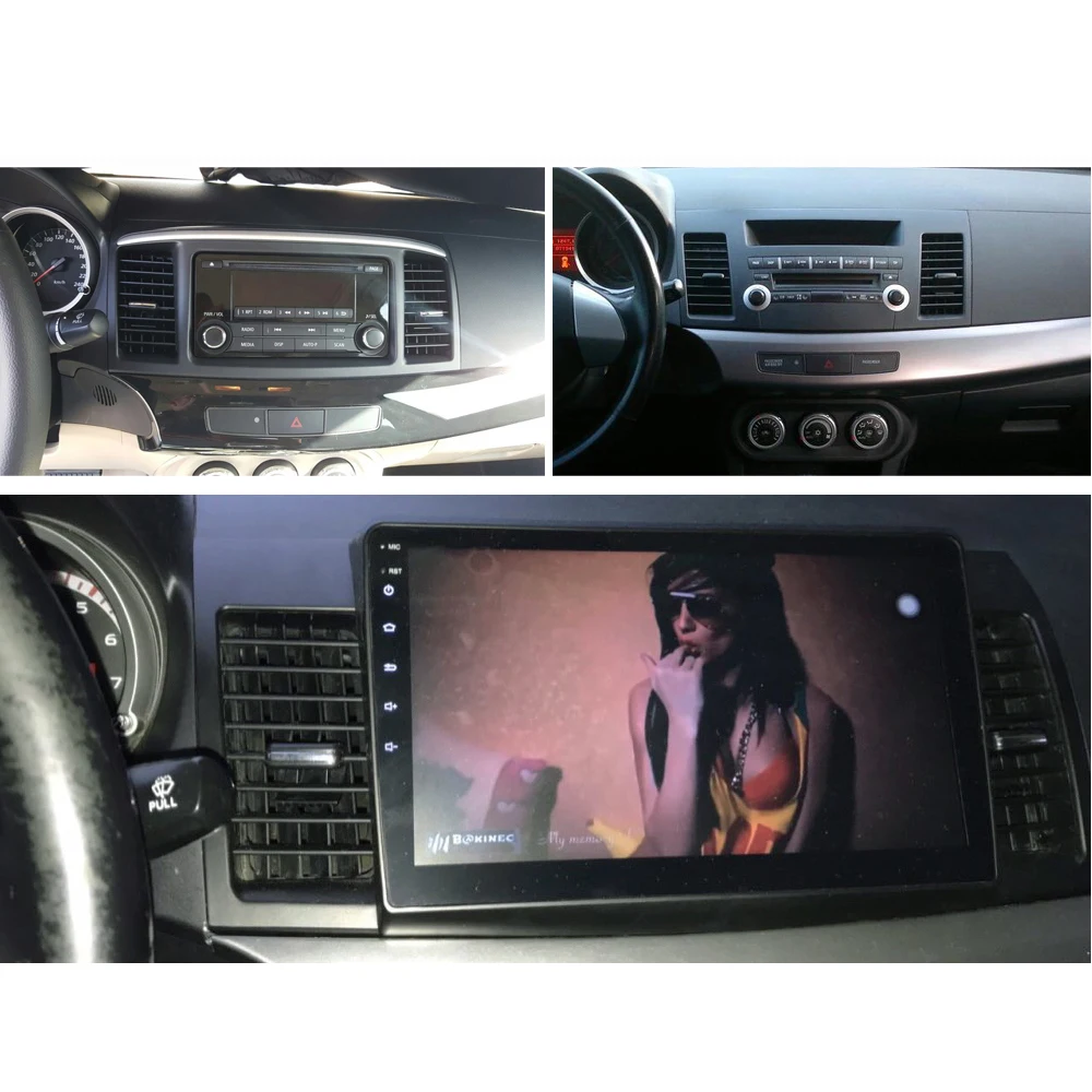 Excellent SINOSMART 4 Core/8 Core CPU, 2G RAM Android 8.1 Car Audio GPS Navigation for Mitsubishi Lancer 2006-2016 ASX 2013-2018 2