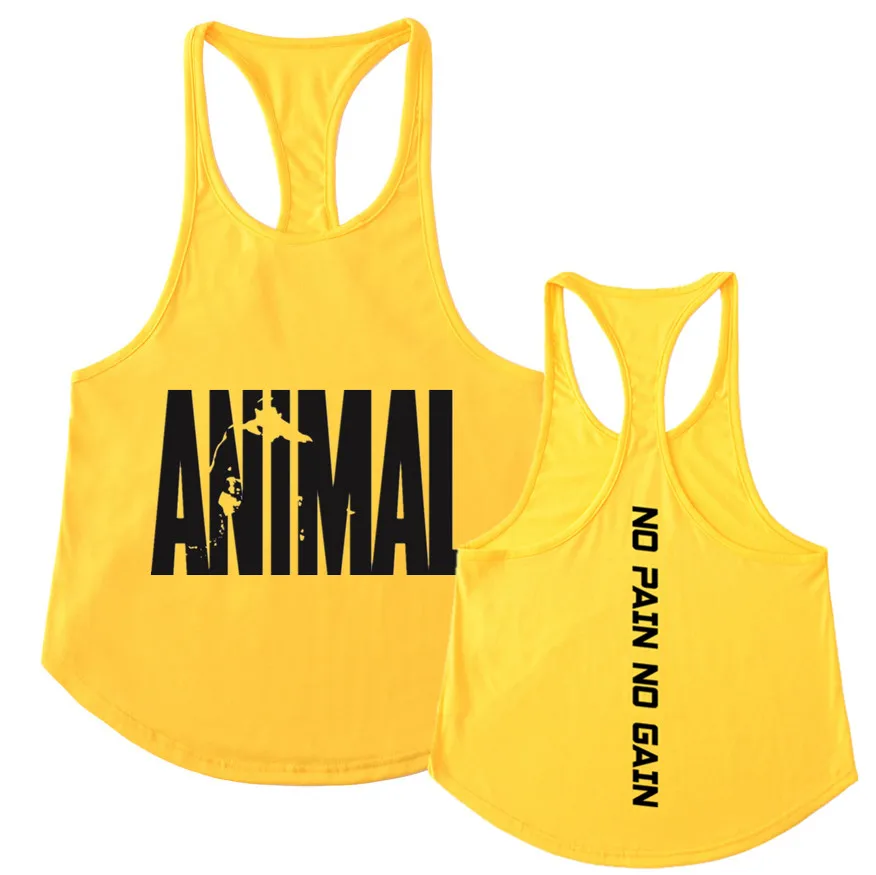 

2019 Stringer ANIMAL Tank Top Men Bodybuilding and Fitness Men's Singlets Tank Top Shirts Clothes Sportswear Vest