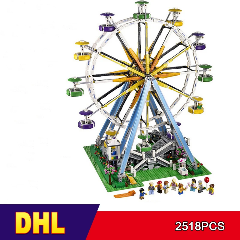 

DHL 10247 Creator Ferris Wheel 15012 2478Pcs Street View Model Building Kits Blocks Bricks Education Toys