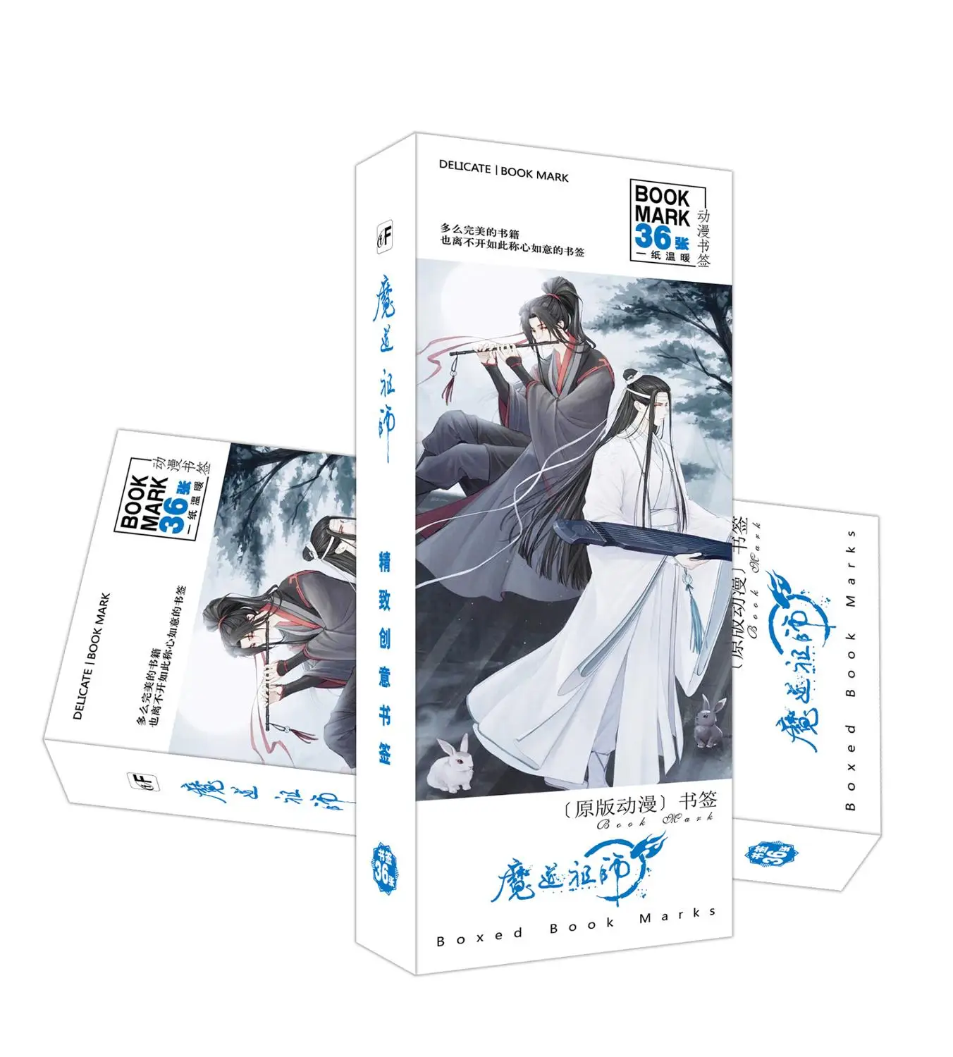 36 Pcs/Set Anime Grandmaster of Demonic Cultivation Paper Bookmark Mo Dao Zu Shi Book Holder Message Card Gift Stationery