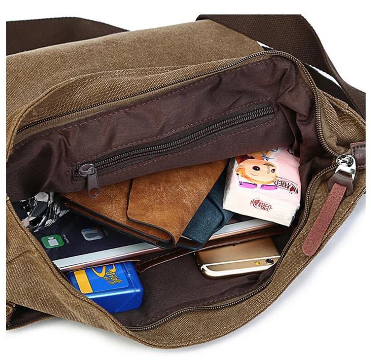 Men Vintage Canvas Bag Men Casual Crossbody Bag For Men Messenger Bag Man Travel Shoulder Bags Bolsa Masculina