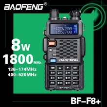 2020 Baofeng BF-F8 + Upgrade Walkie Talkie Police dwukierunkowa radiostacja samochodowa przenośna krótkofalówka do polowania 5W VHF UHF dwuzakresowy tanie i dobre opinie 1800 CN (pochodzenie) Przenośne 3 km-5 km 3 w-5 w NONE BFF8+ 136-174 400-520 58X32X110mm Z tworzywa sztucznego baofeng store
