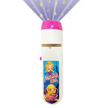 

Baby Sleep Story Flashlight Projection Lamp Children's Story Light Toy Children Education Adjustable Focal Length In Stock