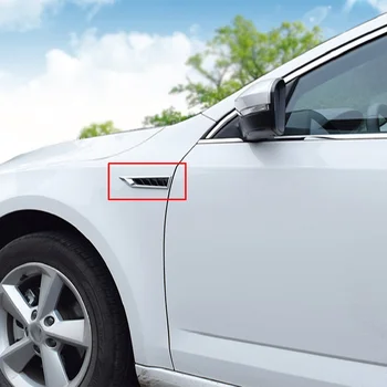 

New 3D ABS Car Fender Stickers Decal Badge Emblem Chrome Logo For Skoda Octavia A5 A7 2015 2016 2017 2018 2019 2020 Car Styling