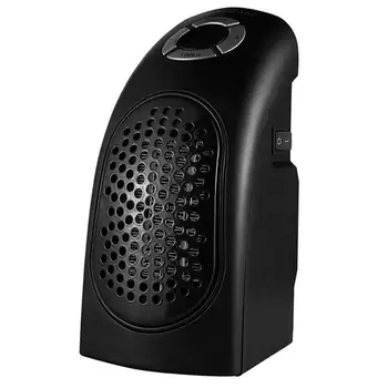 

220V Portable Ceramic Mini Heater 400W Handheld Electric Heater PTC Indoor Air Warmer Heating Fan Wall-Outlet Plug Space Heater