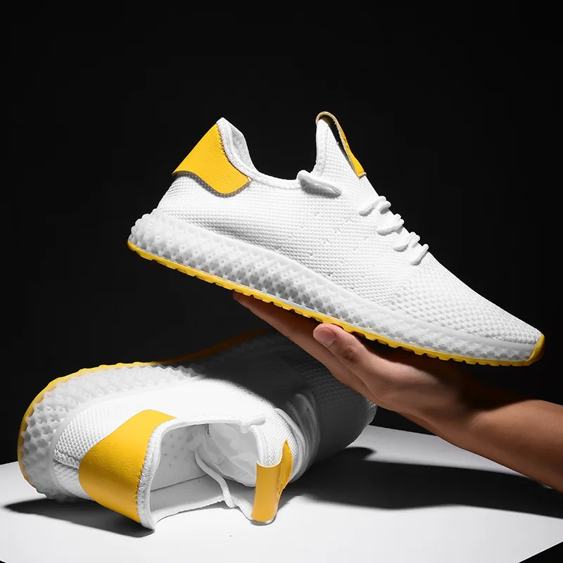 

Fly Netting Surface Breathable Summer Men Shoes Sports Casual Trendy Shoes Lightweight Running Fitness Shoes