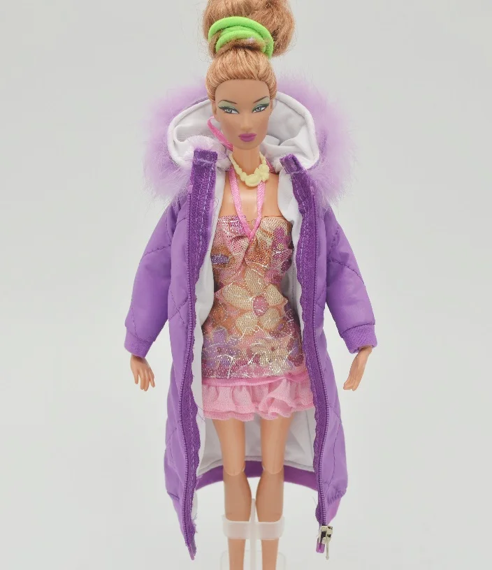 purple coat for barbie 1