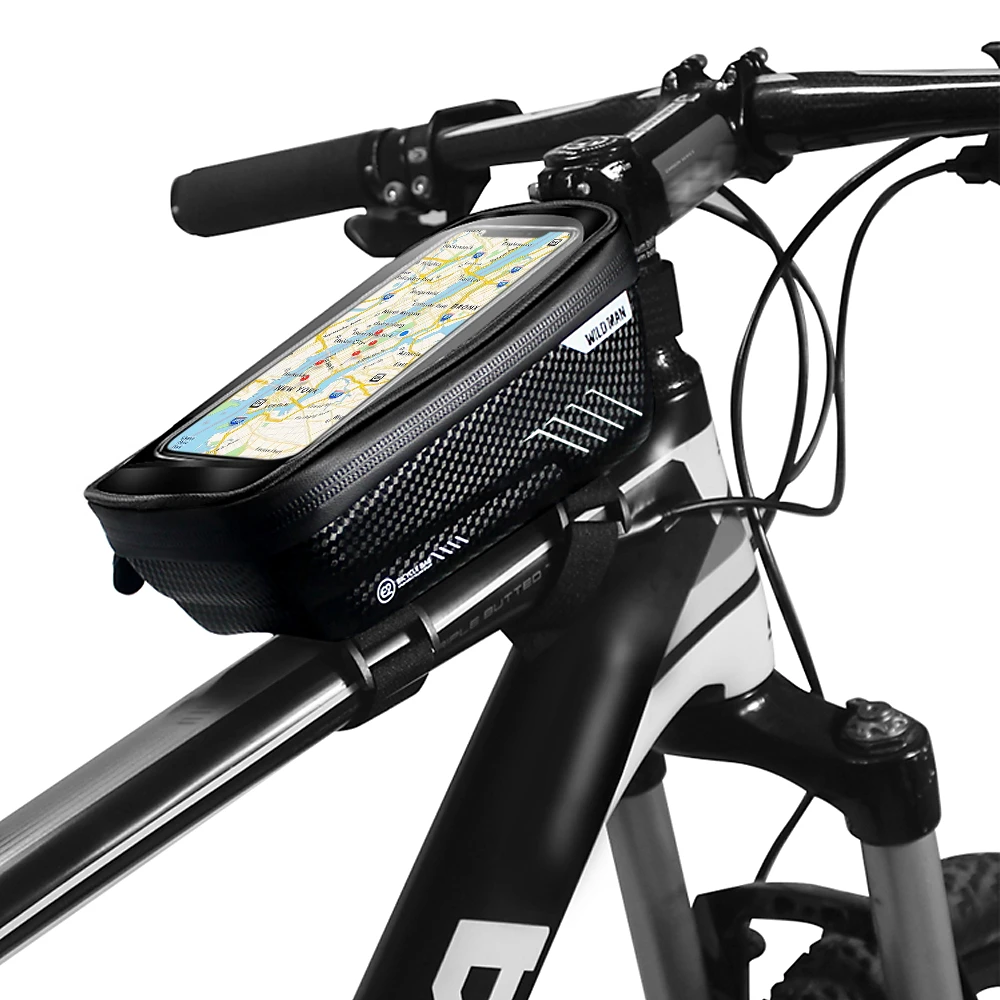 Водонепроницаемые велосипедные сумки на переднюю раму, велосипедные сумки для телефона с сенсорным экраном, Чехол-держатель для телефона, сумка для хранения велосипеда, велосипедная сумка