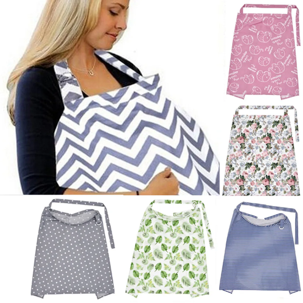 

Infant Baby Breastfeeding Mum Strip Print Nursing Cover Udder Apron Shawl quality mom outdoors feeding baby cloth nursing cover
