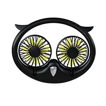 

1 pcs Owl hanging neck fan desktop usb portable folding telescopic fan lazy hanging neck fan Air Cooler Outdoor