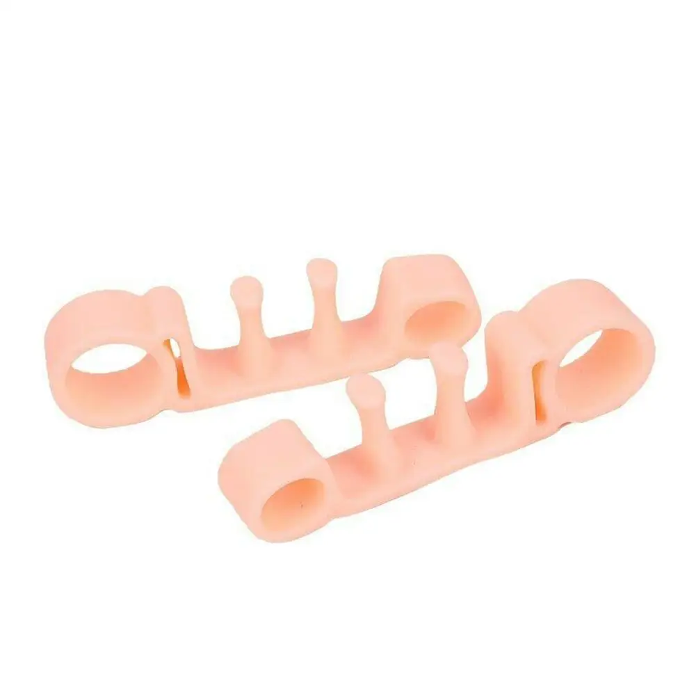 1Pair=2pcs Silicone Toe Corrector Gel Protector Unisex Feet Orthopedic Bunion Corrector Overlapping Toes Separator Protector