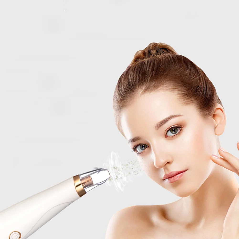 Machine Massager Acne Remove Home Portable Effective Facial Reusable Low Noise Stainless Steel Electric Blackhead Cleaner Set