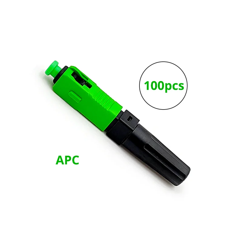 ESC250P-LW SC APC SC UPC быстрый разъем менее 0,3 дБ волоконно-оптический разъем-предварительно встроенный волоконно-оптический разъем - Цвет: 100pcs