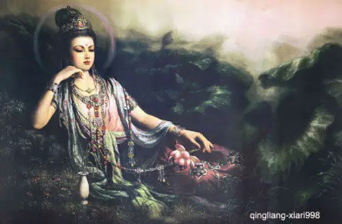 

Art portrait oil painting: guanyin-bodhisattva 24x36