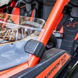 UTV – pince universelle pour pare brise de fenêtre HD, 2 pièces, pour Can Am Maverick x3 1000 Commander pour Honda Pioneer pour cf moto Polaris RZR 