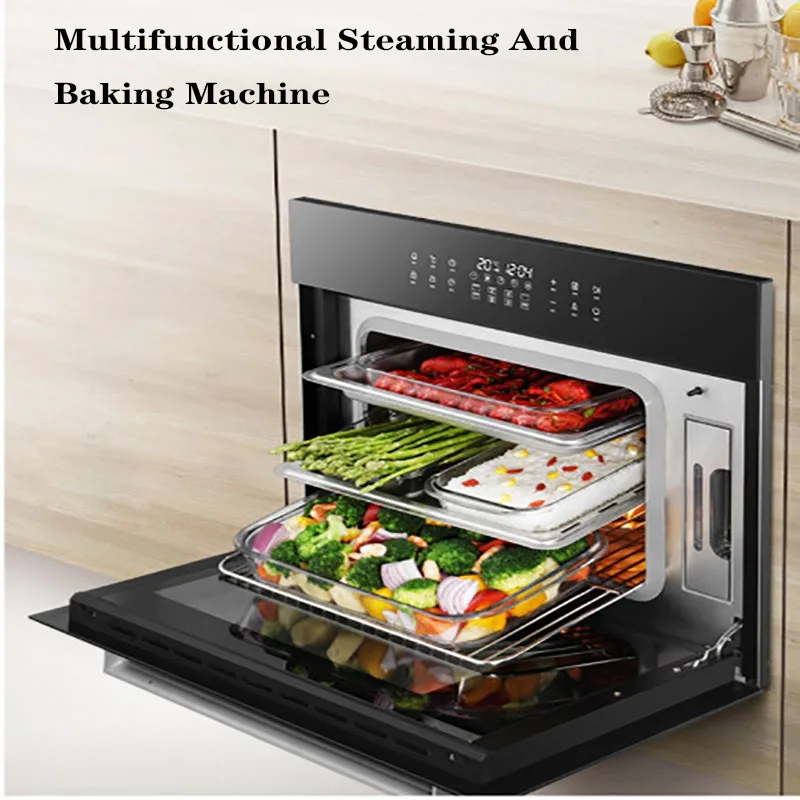  Embedded Microwave Oven Kitchen Home Baking & Steaming Cubic Electric Intelligent Control Steaming  - 4000363751833