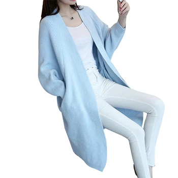 

Women's Knitted Cardigan 2019 Fashion Winter Autumn Spring Sweater Tops Vintage Ladies Coat Casual Outwear Solid Clothes Long