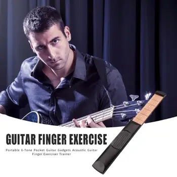 

Hot Sale Pocket Guitar Multi-function Portable 6-Tone Pocket Guitar Gadgets Acoustic Guitar Finger Exerciser Trainer