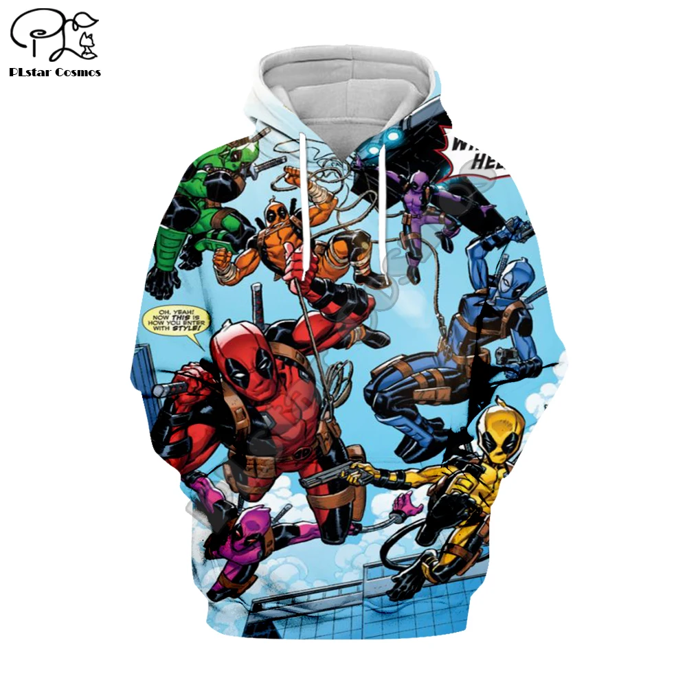 

PLstar Cosmos Marve Deadpool Avengers Tracksuit casual 3DPrint Hoodie/Sweatshirt/Jacket/shirts Men Women hiphop Harajuku style-3