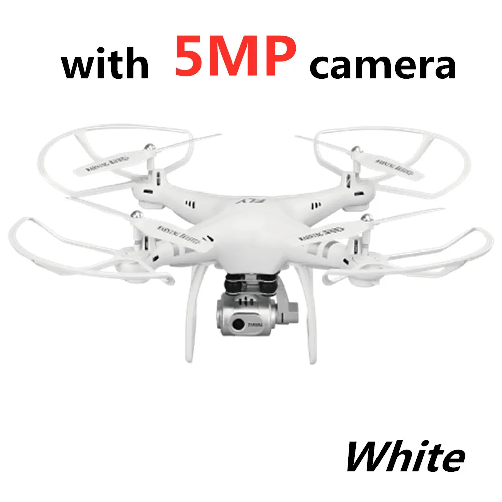 white 5MP 4K вращающаяся камера Квадрокоптер HD фотография давление воздуха парение ключ посадочный полет 20 минут RC вертолет - Цвет: white 5MP